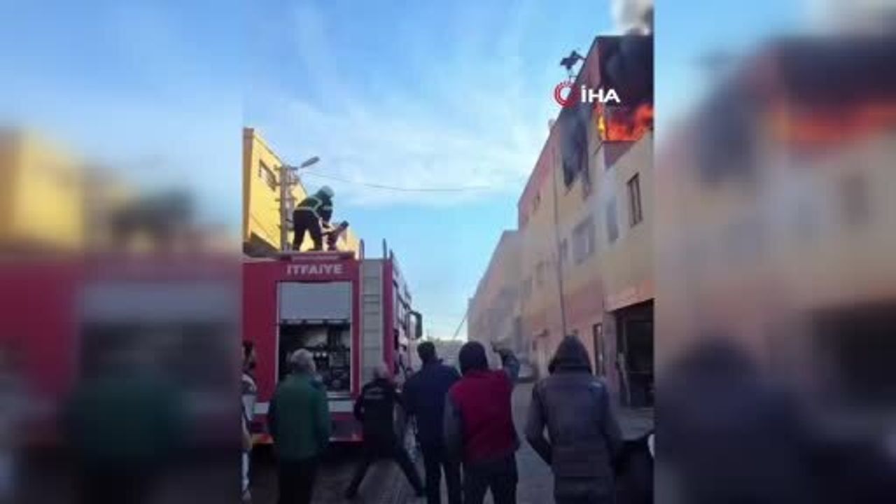 Şanlıurfa Eyyübiye’de Halı Yıkama Atölyesinde Yangın