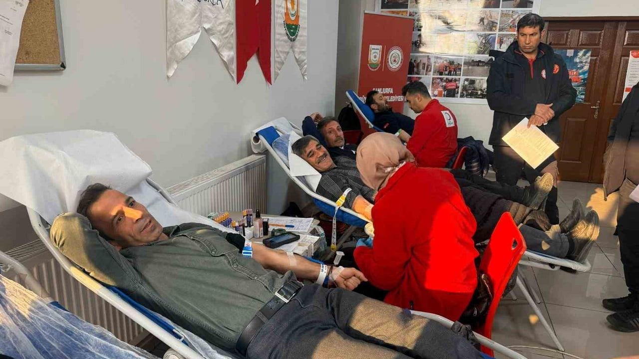 Şanlıurfa İtfaiyesi'nden Kan Bağışı Kampanyası