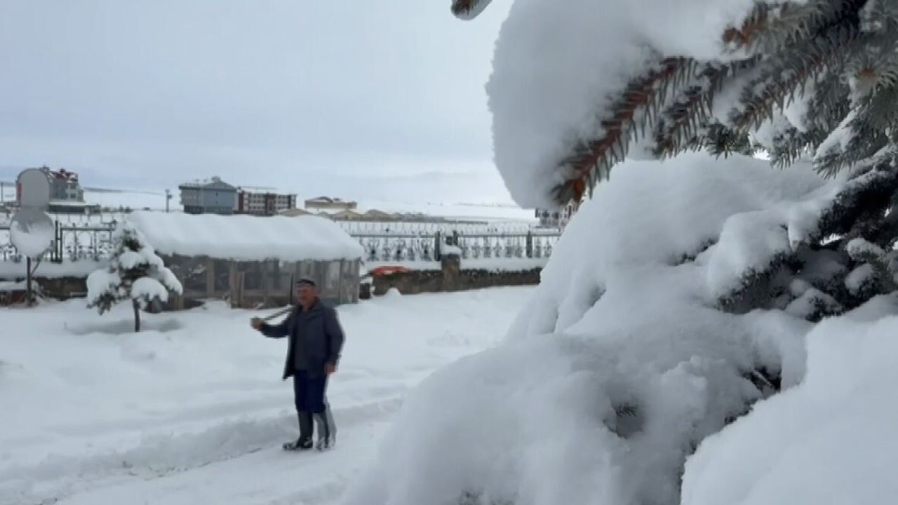 Sarıkamış Beyaza Büründü: Drone Görüntüleri ve 50 Santime Ulaşan Kar