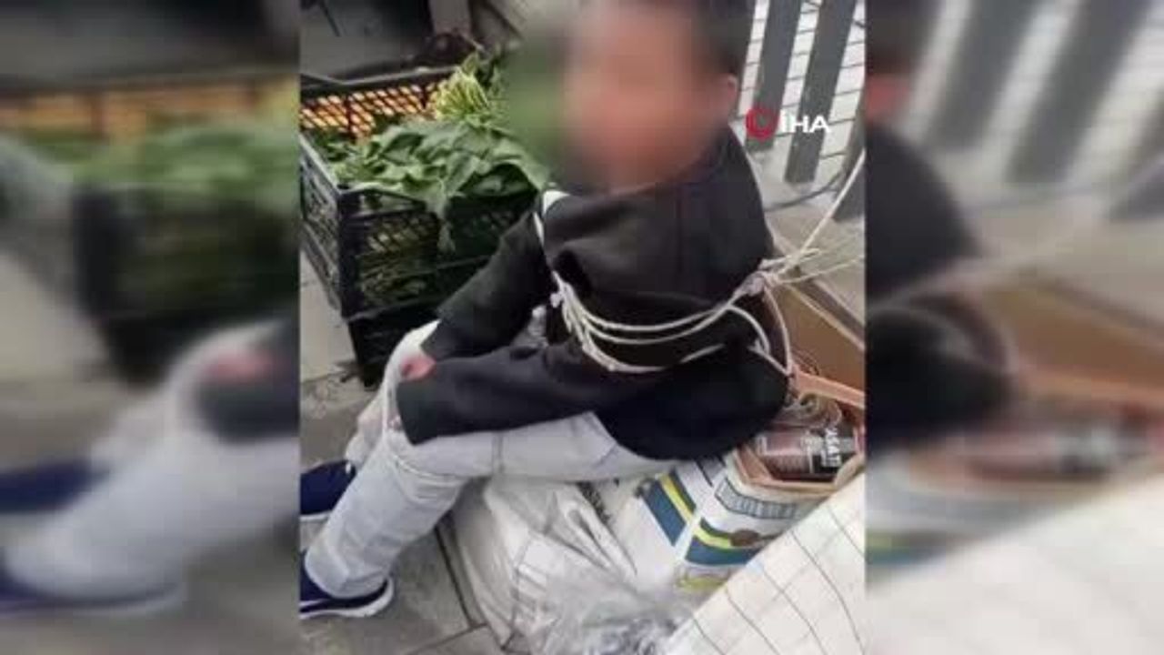 Sarıyer Ayazağa'da Semt Pazarında Hırsızlık İddiası: 9 Yaşındaki Çocuk İple Bağlandı