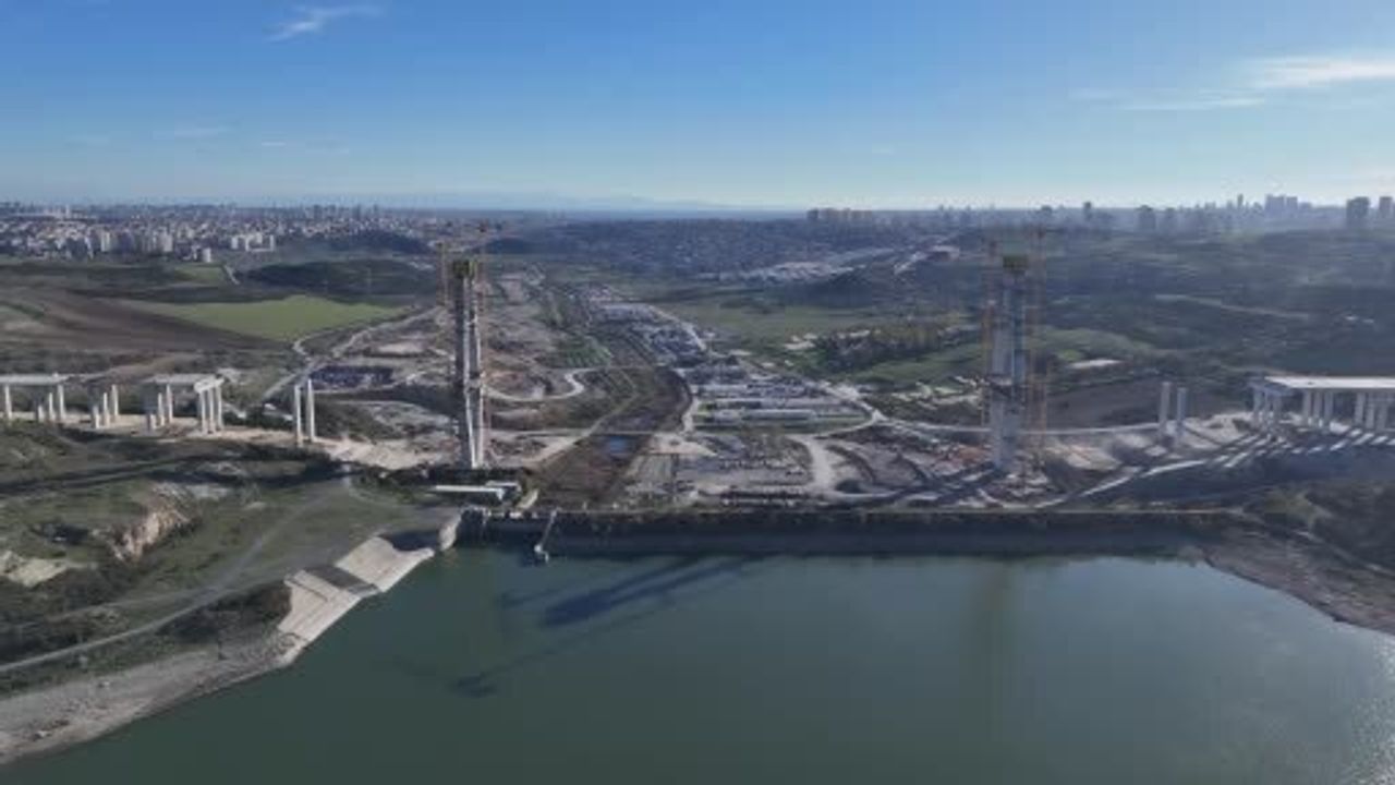Sazlıdere Köprüsü kuleleri tamamlanıyor — İstanbul trafiğine nefes