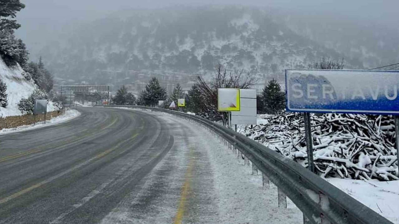 Sertavul Geçidi’nde Ulaşım Kontrollü: Kış Lastiği ve Zincir Zorunluluğu