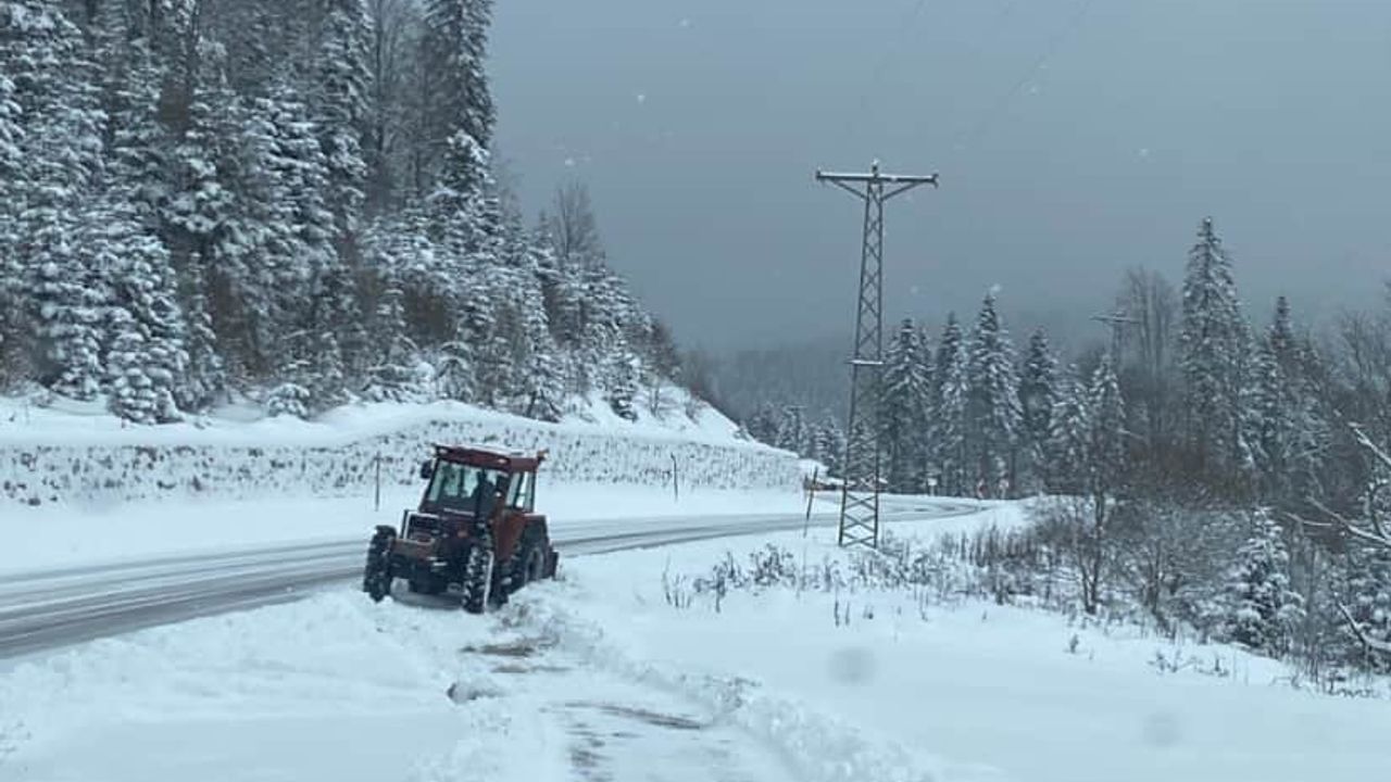 Sinop Ayancık'ta Kar Yağışı: Çangal Dağı'nda Kar 30 Santimetreye Ulaştı