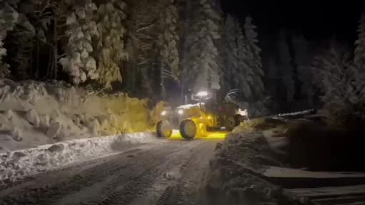 Sinop’ta Çangal Dağı’nda Kar 30 Santimetreye Ulaştı