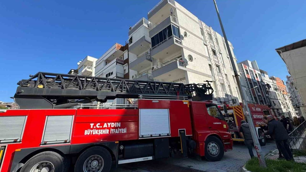 Söke'de Evin Aspiratöründen Çıkan Yangın Hızla Kontrol Altına Alındı