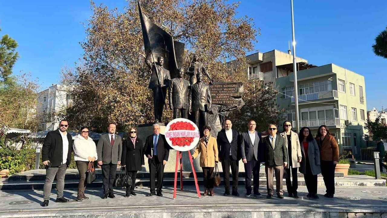Söke'de İnsan Hakları Günü: Kurul Çelenk Sundu, Denetimler Tamamlandı