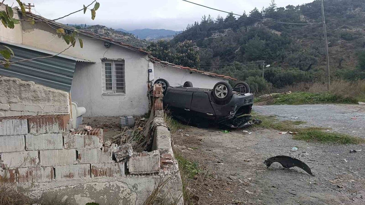 Söke'de Otomobil Takla Attı — 1 Kişi Yaralandı