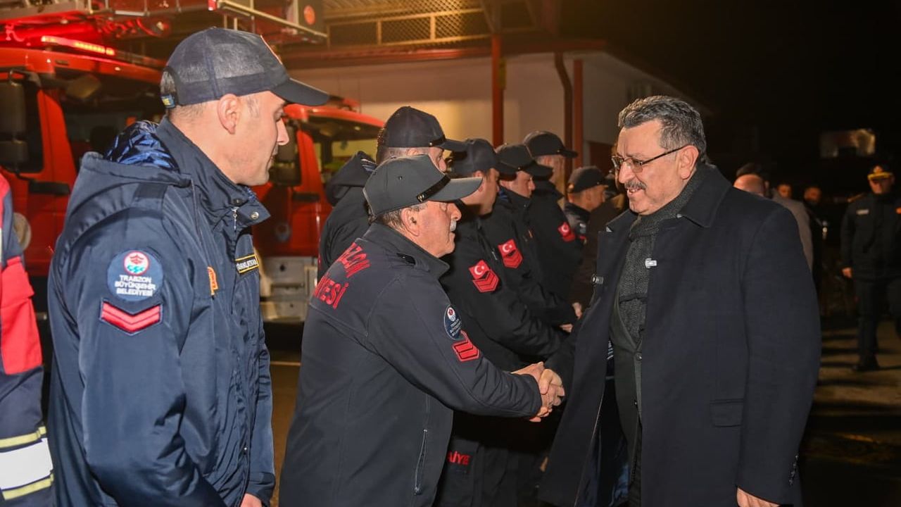 Trabzon’da Başkan Genç’ten Yılbaşında İtfaiye ve TİSKİ Ziyareti