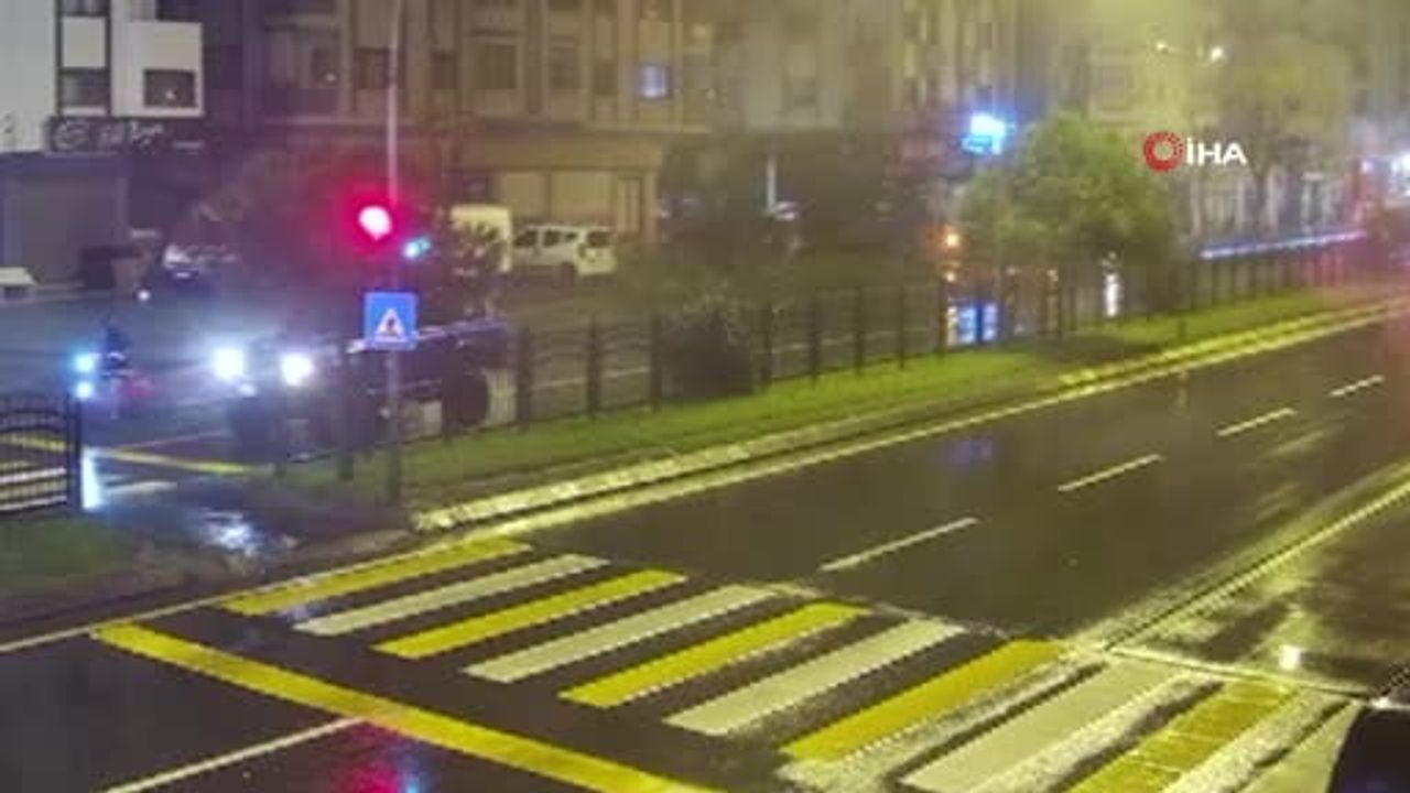 Trabzon'da çalıntı araç dehşeti: kuryeyi çarpıp metrelerce sürükledi