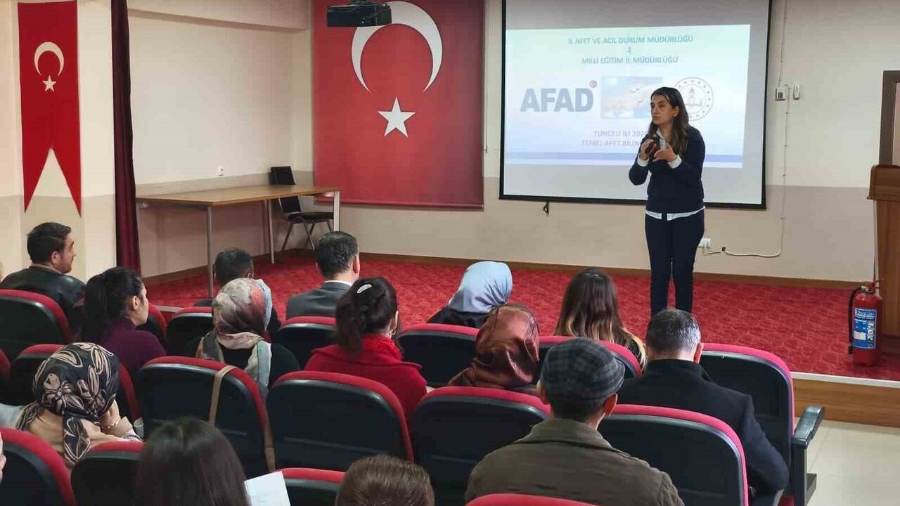 Tunceli'de 'Temel Afet Bilinci' Eğitimleriyle Afet Hazırlık Seferberliği