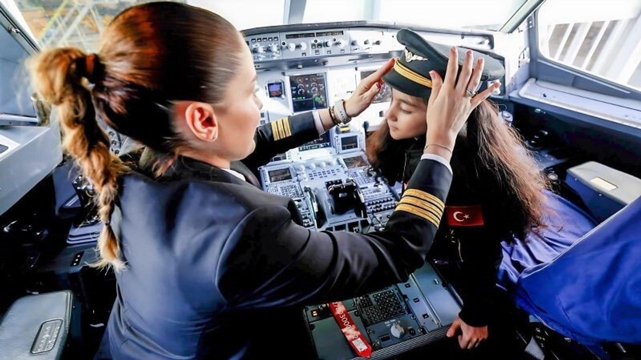 TUSAŞ Şehidinin Kızı Ece Naz Kanseri Yenip Pilot Koltuğuna Oturdu