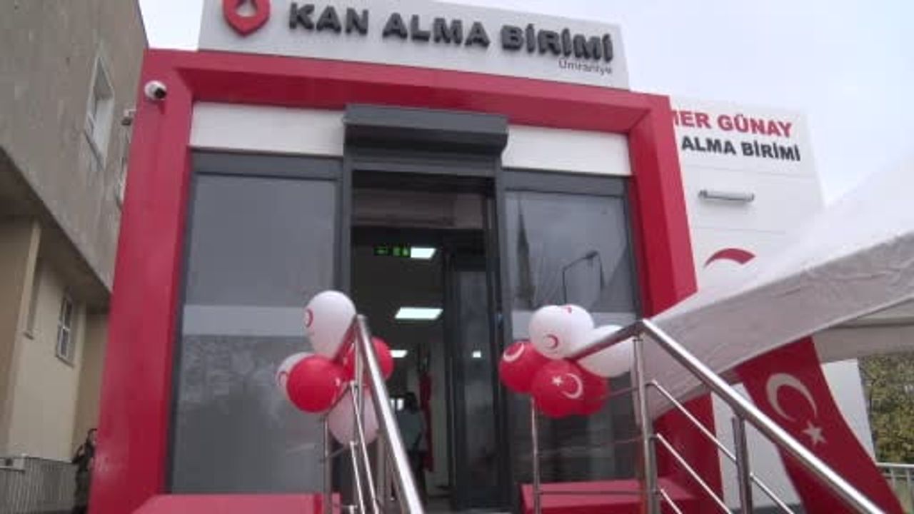 Ümraniye'de Sümer Günay Kan Alma Birimi Açıldı