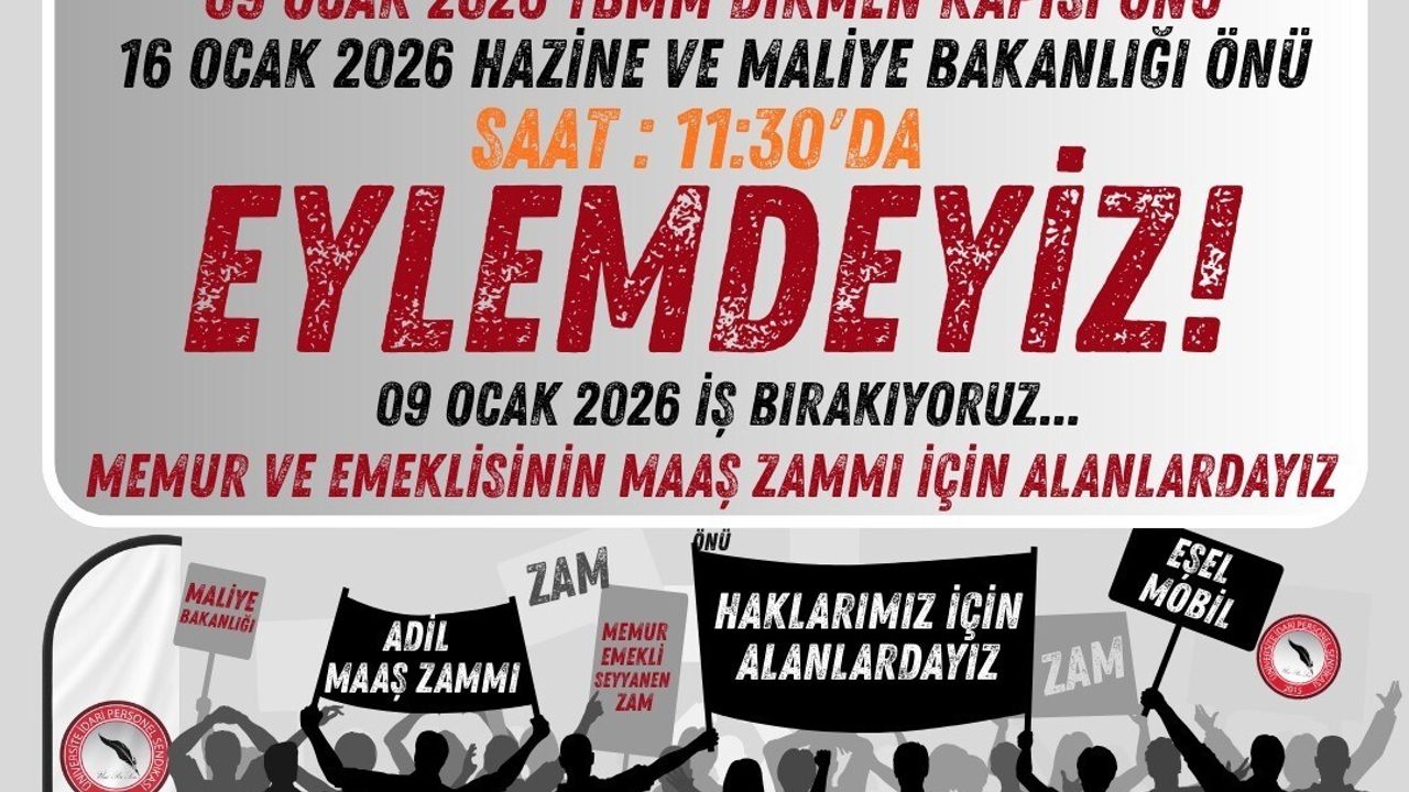 ÜNİPERSEN'den Ankara'da Maaş Zammı Eylem Takvimi
