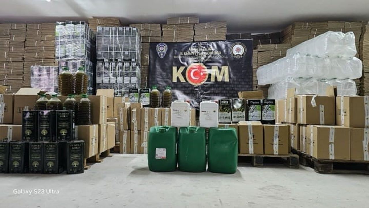 Uşak’ta Sahte Zeytinyağı Operasyonu: 23 Tonun Sadece 3 Tonu Gerçek