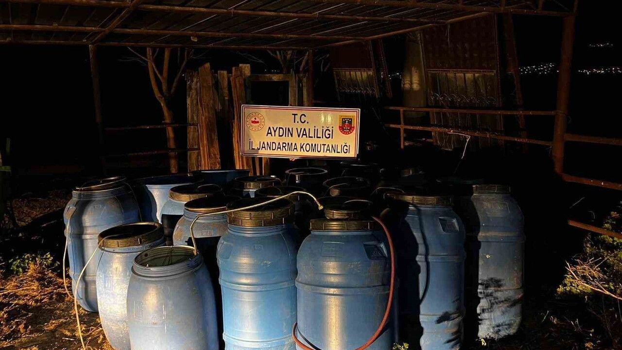 Yeni Yıl Öncesi Çine'de 6 Ton Sahte Alkol Ele Geçirildi