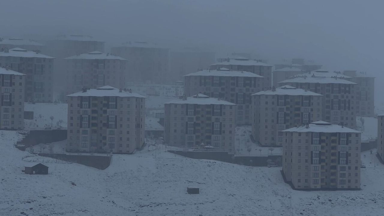 Yüksekova'ya Yoğun Kar: İlçe Beyaza Büründü