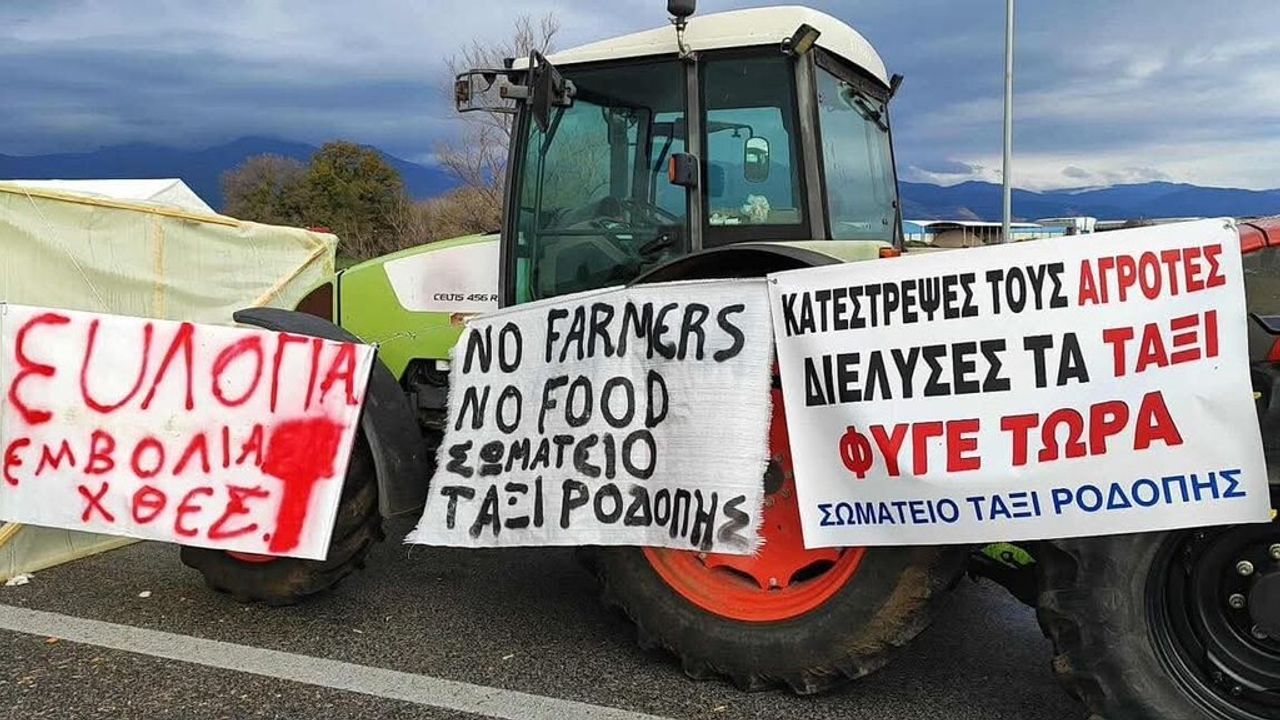 Yunanistan Çiftçi Grevi İpsala ve Kipi'de Tır Geçişlerini Durdurdu