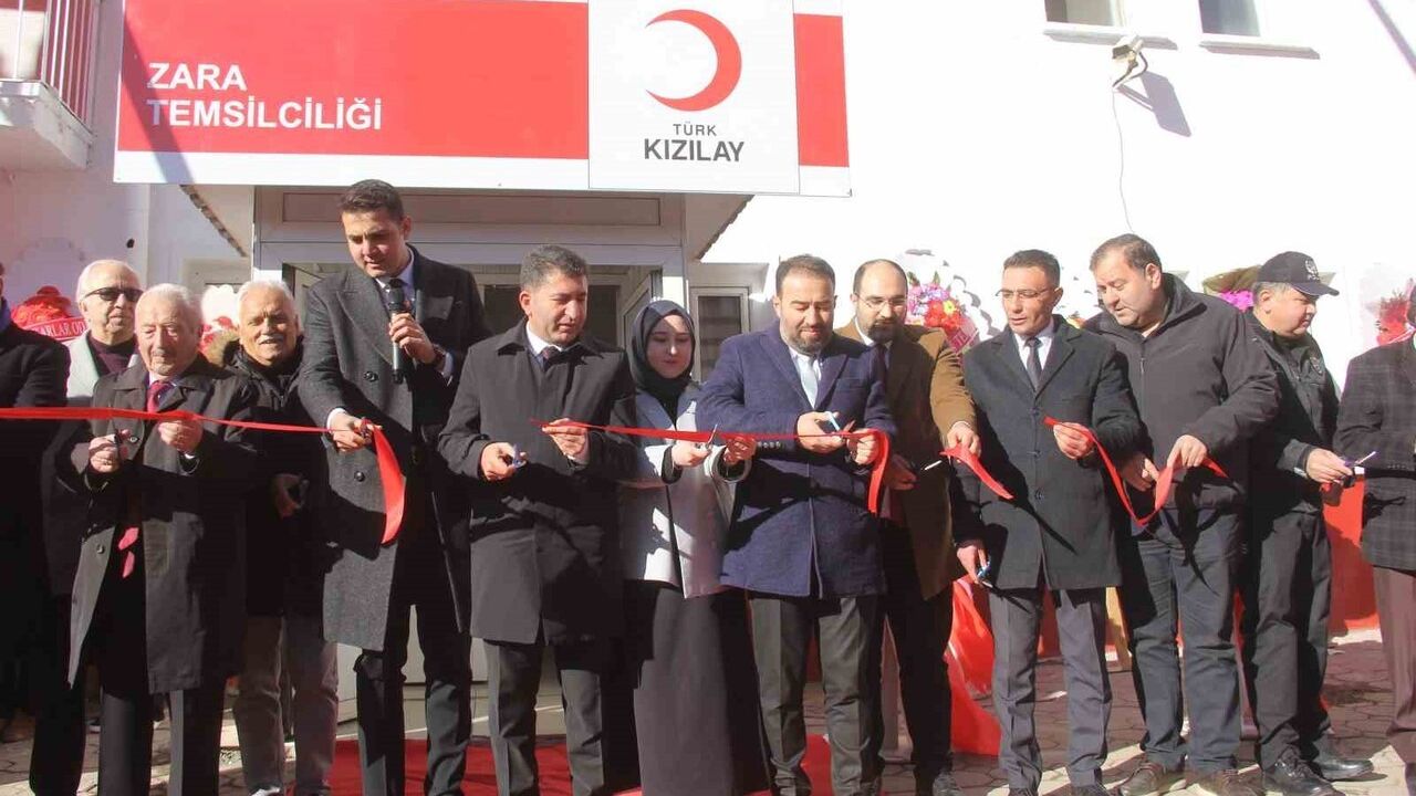 Zara'da Türk Kızılay Hizmet Binası Törenle Açıldı