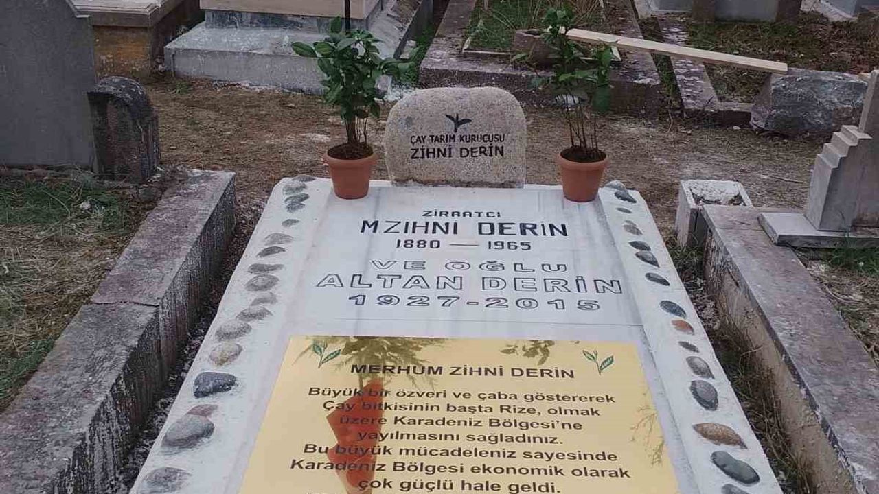 Zihni Derin’e Rize’den Vefa: Mezarı 53 Taşla Restore Edildi