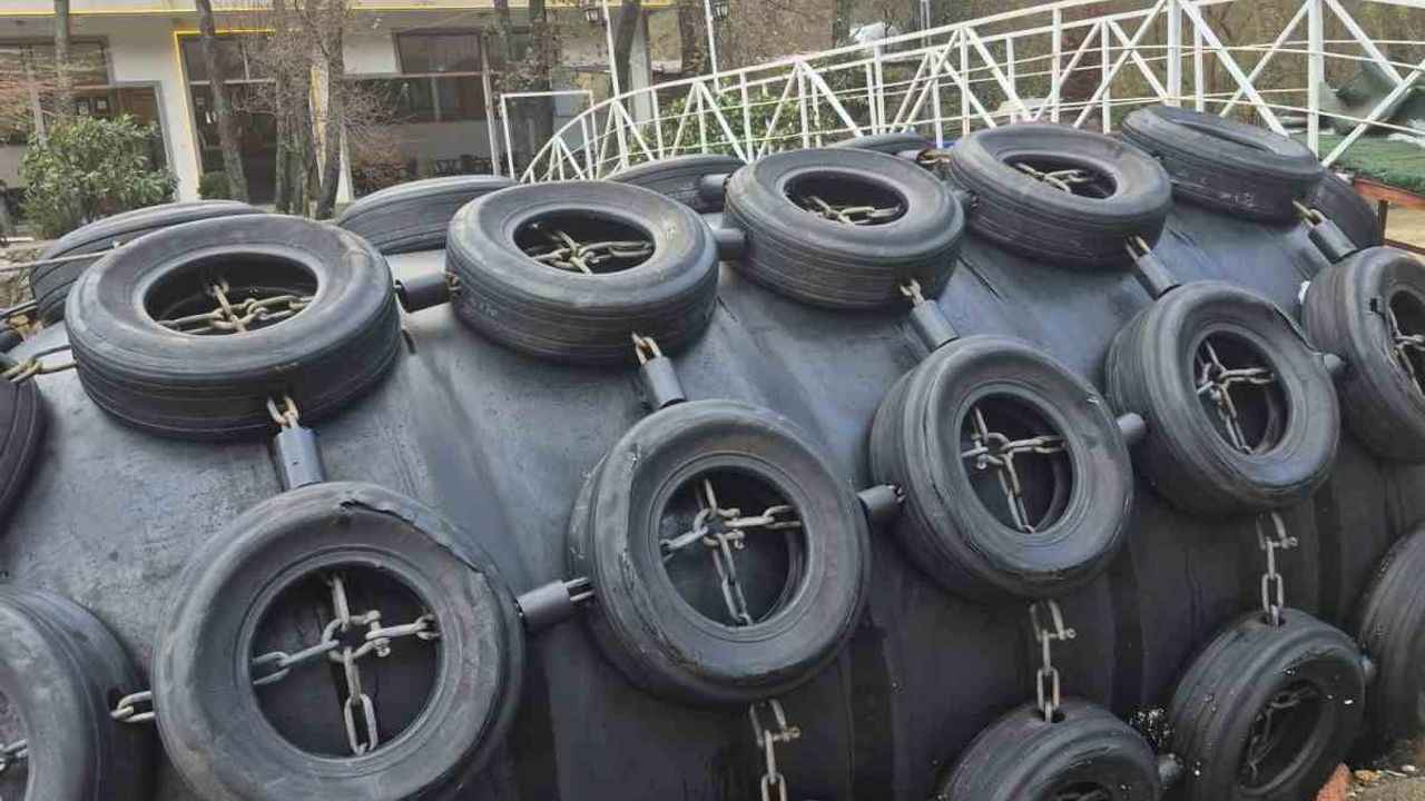 Zonguldak'ta Köprüyü Tehdit Eden Dev Usturmaçaya İtfaiye Müdahalesi