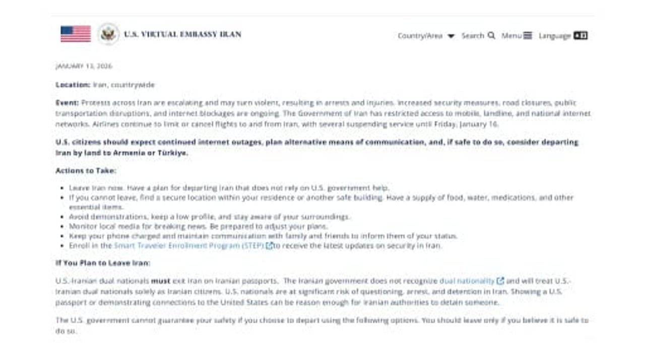 ABD'den İran Uyarısı: Vatandaşlara 'İran’ı Derhal Terk Edin' Çağrısı