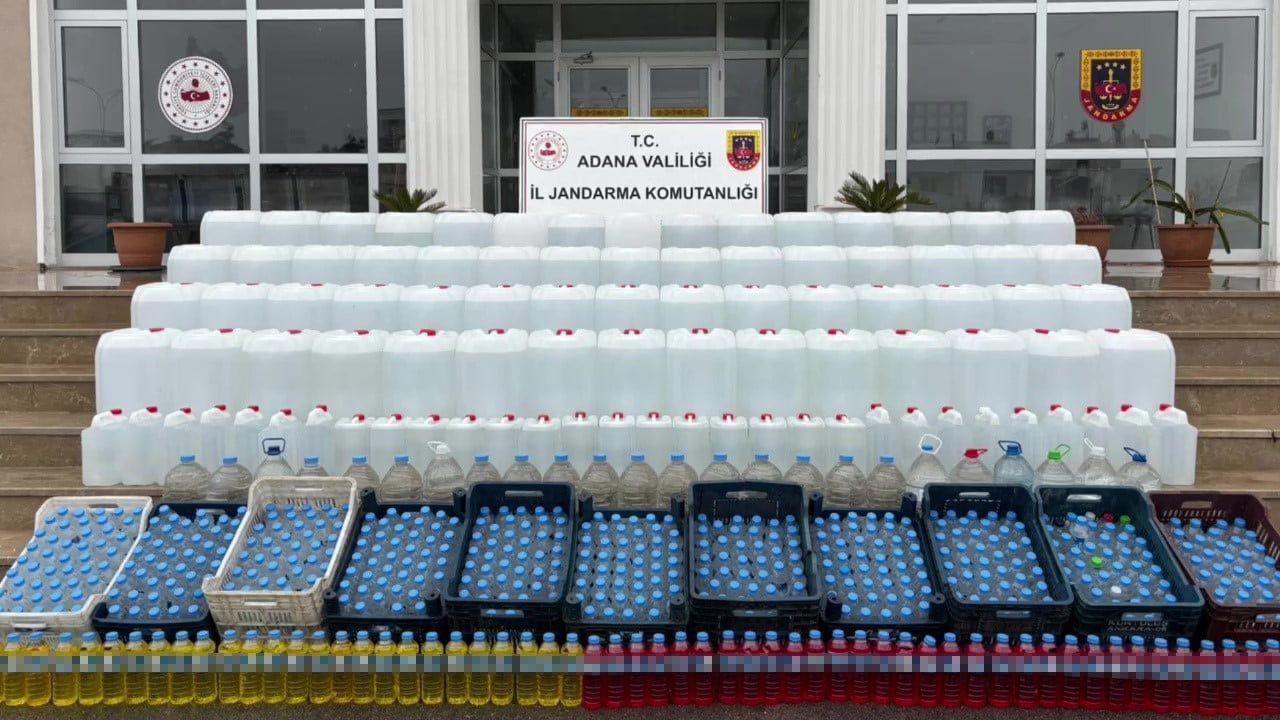 Adana'da 2 bin 495 litre sahte alkol ele geçirildi: Şüpheli H.Z. tutuklandı