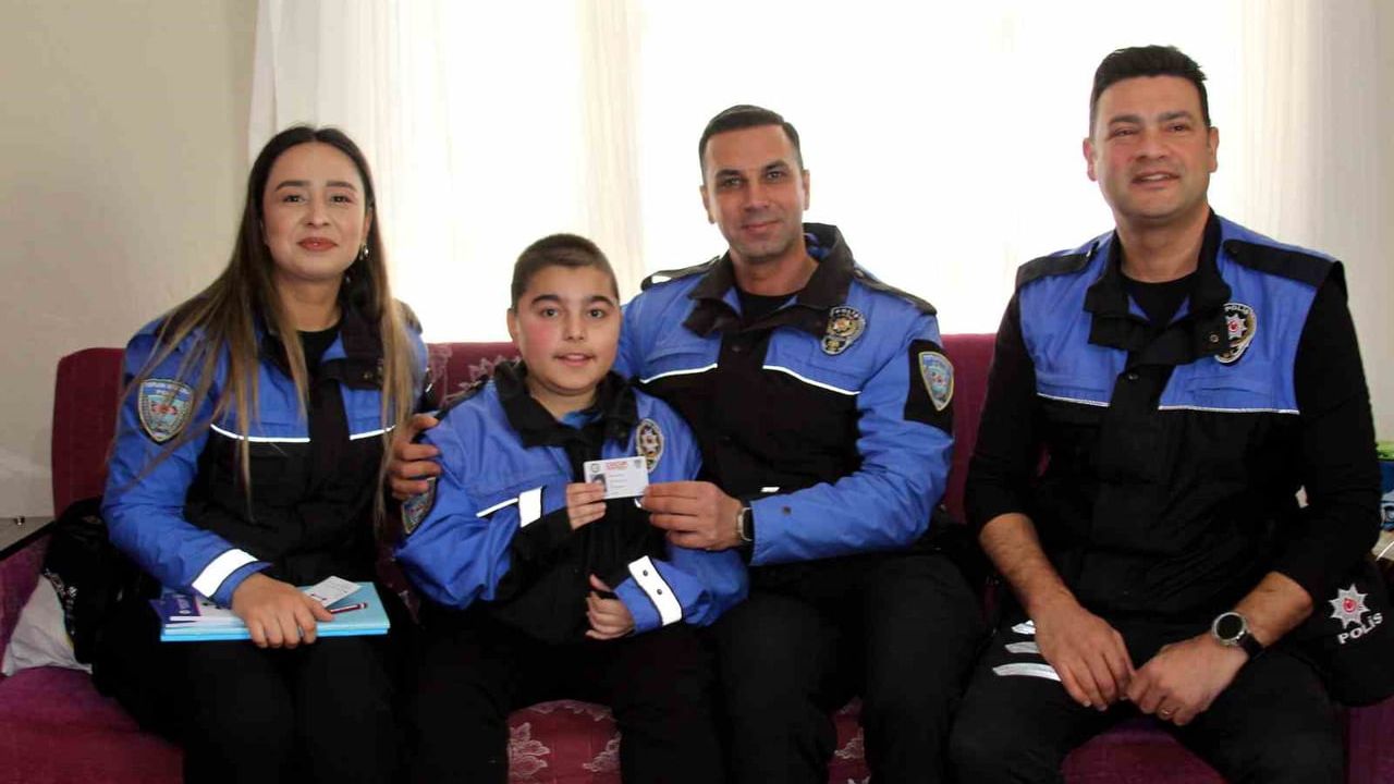 Adana'da 6. Sınıf Öğrencisinin Polis Hayali Gerçekleşti