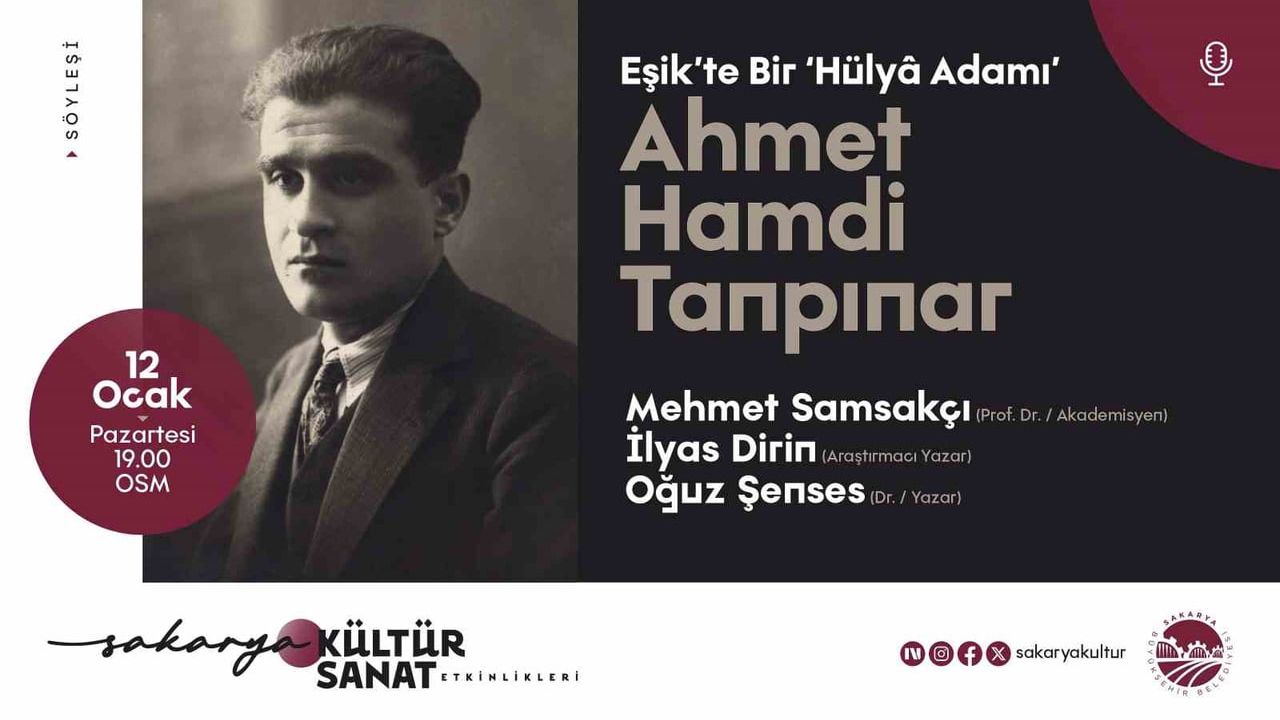 Ahmet Hamdi Tanpınar 'Eşik’te Bir Hülya Adamı' Söyleşisi 12 Ocak'ta OSM