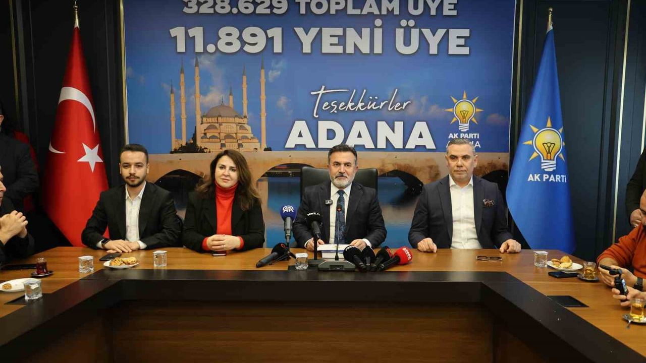 AK Parti Adana’da üye sayısı 328 bin 629’a yükseldi