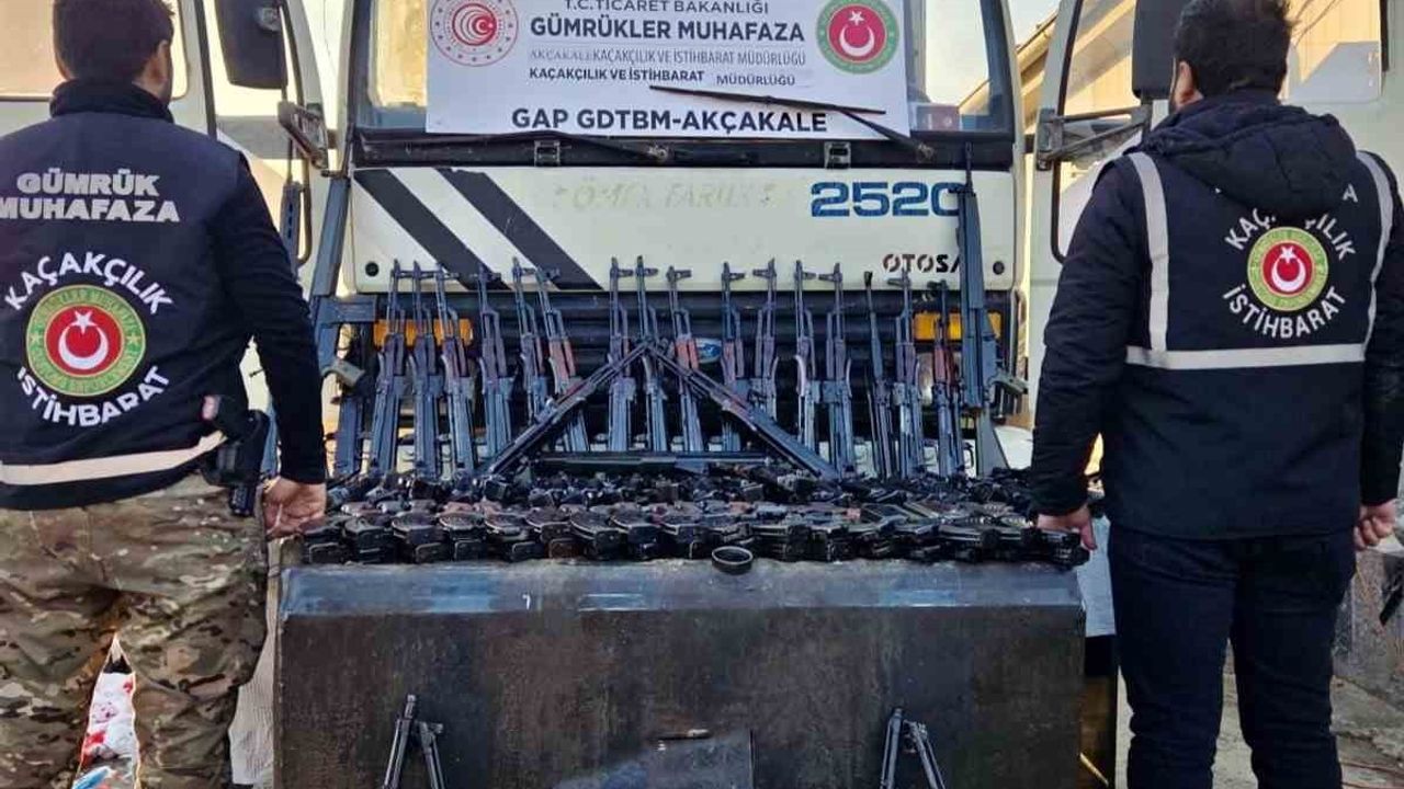 Akçakale Gümrük Kapısında 52 Uzun Namlulu Silah El…