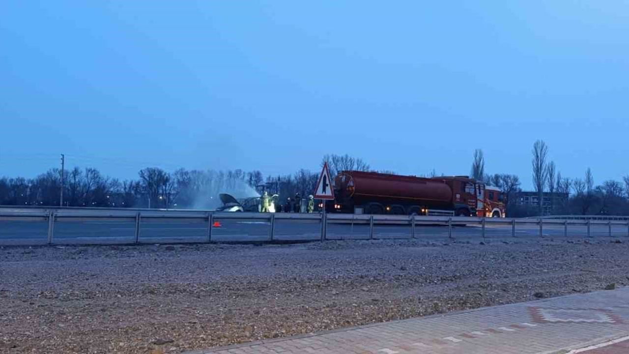 Akyurt'ta Seyir Halindeki Otomobil Alev Topuna Döndü