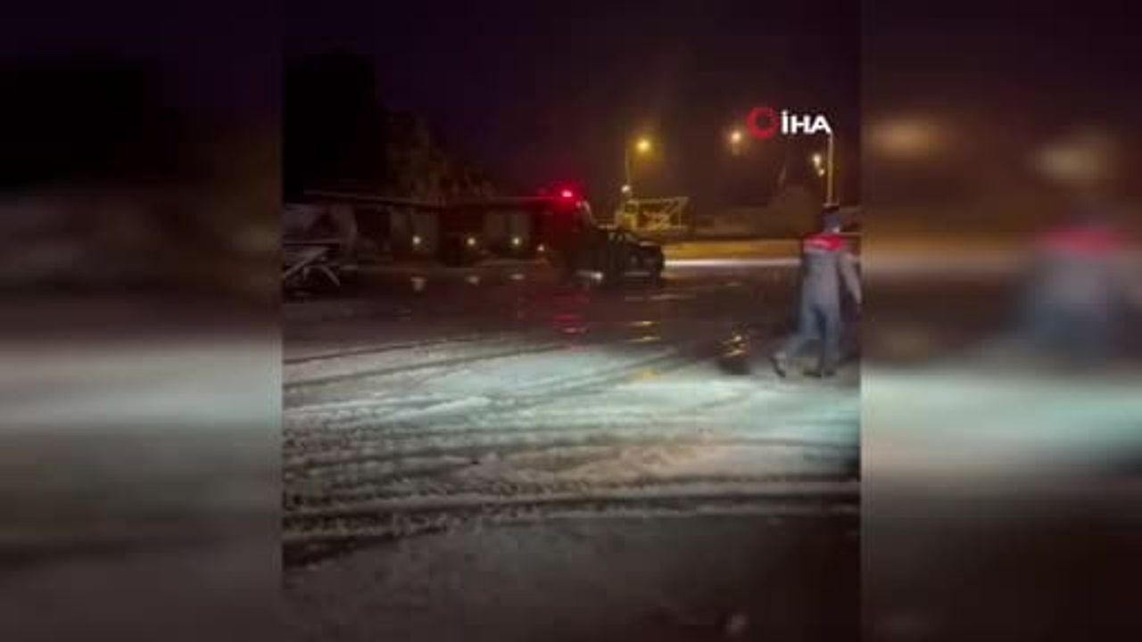 Alaplı'da 12 Yıl Deniz Suyu ile Karla Mücadele