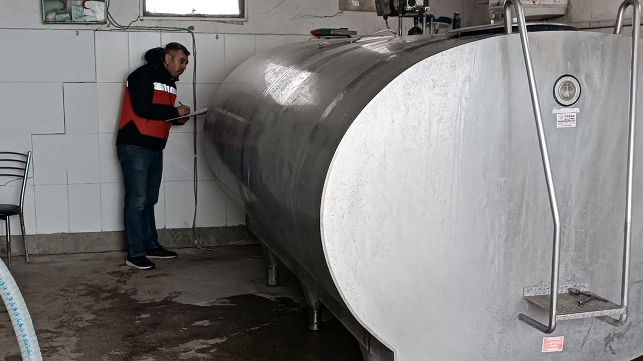 Altıntaş’ta Süt Soğutma Tankları Denetlendi
