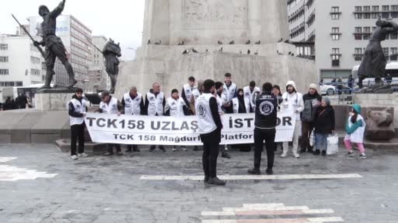 Ankara'da 'IBAN mağdurları' TCK 158 ve CMK 253 İçin Eylem