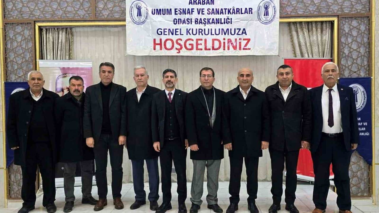 Araban'da Esnaf Odası Başkanı Ahmet Karakuş Güven Tazeledi