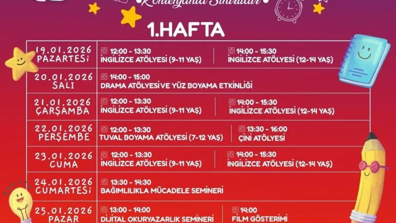 Atakum Belediyesi'nden Karne Hediyesi: 'Birlikte Anı Biriktiriyoruz' Sömestr Programı