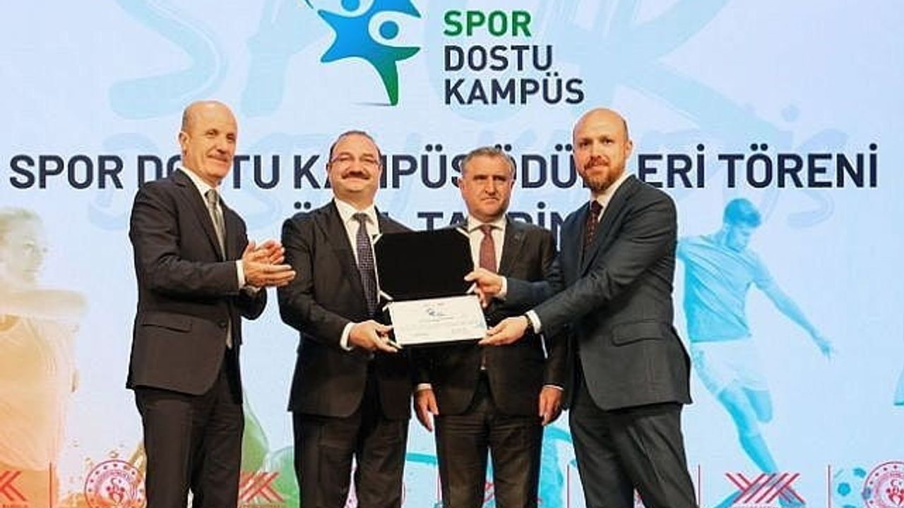 Atatürk Üniversitesi'ne "Spor Dostu Kampüs" Sertifikası