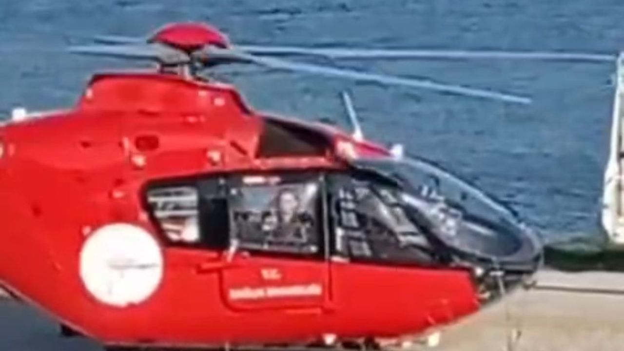 Avşa Adası'nda Rahatsızlanan Vatandaş Ambulans Helikopterle Bandırma'ya Sevk Edildi