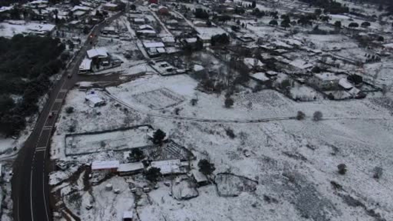 Aydos Ormanı Karla Kaplandı — Havadan Etkileyici Görüntüler