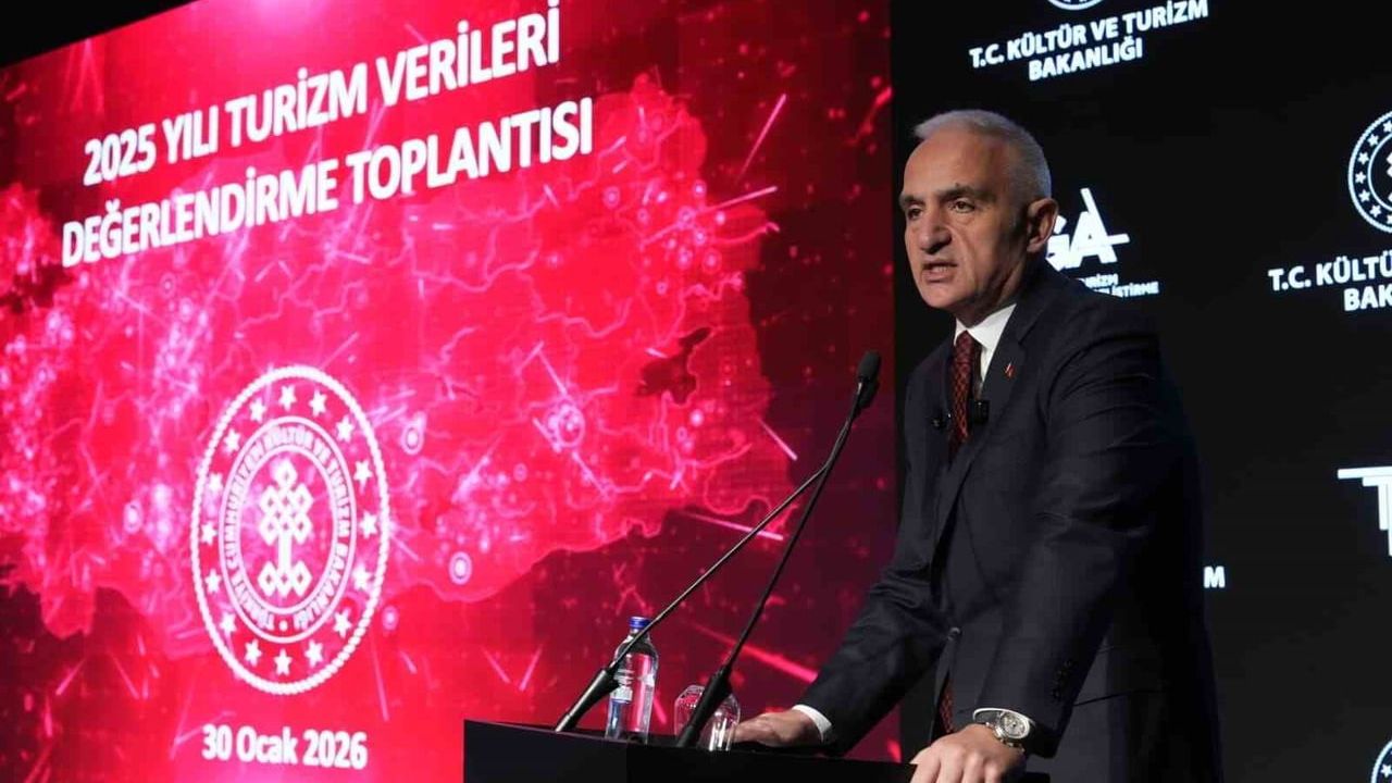 Bakan Ersoy: 2025 turizm geliri 65,2 milyar dolar — 2026 hedefi 68 milyar