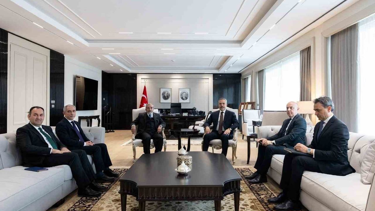 Bakan Fidan, KİB Genel Sekreteri Selahaddin Bahaddin'i Ankara'da Kabul Etti