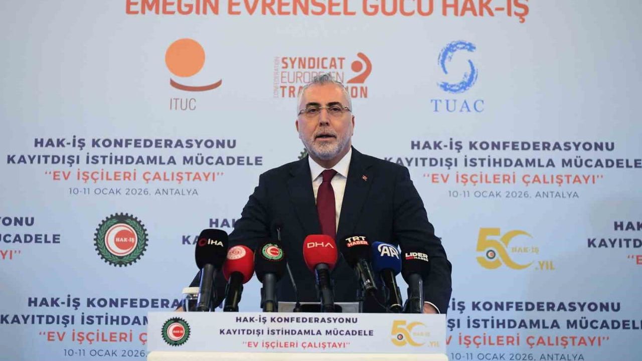 Bakan Işıkhan: Ev hizmetleri 4857 dışında, Kolay İşverenlik ve Ek 9 ile koruma sağlanıyor