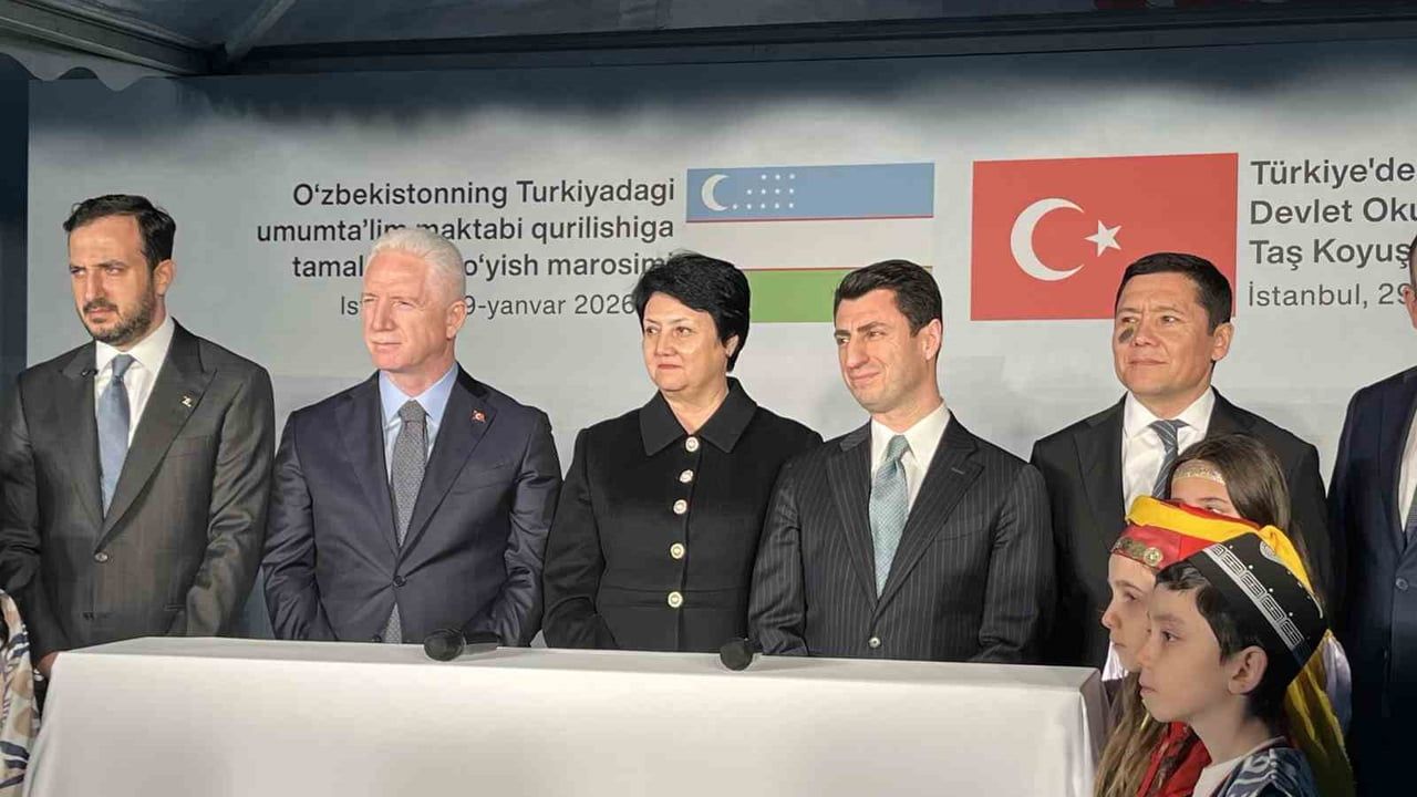 Bakırköy'de Özbekistan Devlet Okulu İçin İşe Başlama Töreni - Erdoğan ve Mirziyoyev Video Konferansla Katıldı