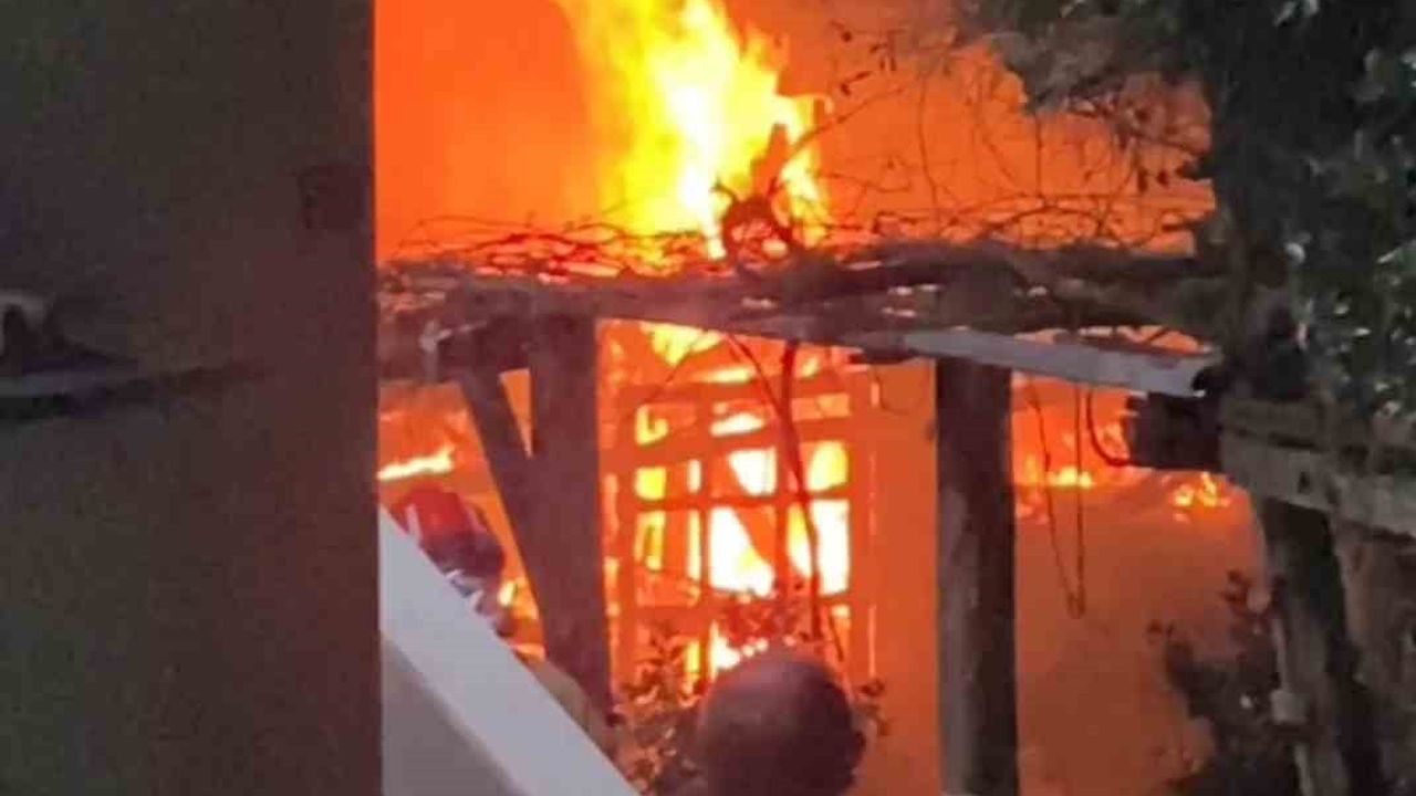 Bartın'da odunluk yangını Çaydüzü Mahallesi'nde paniğe yol açtı