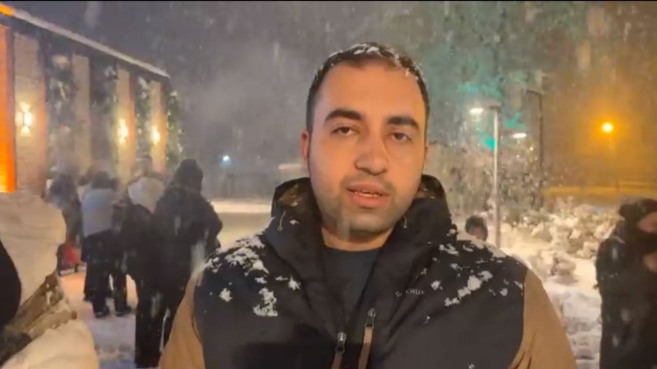 Bartın Ulus'ta Protokol Vatandaşlarla Kartopu Keyfi