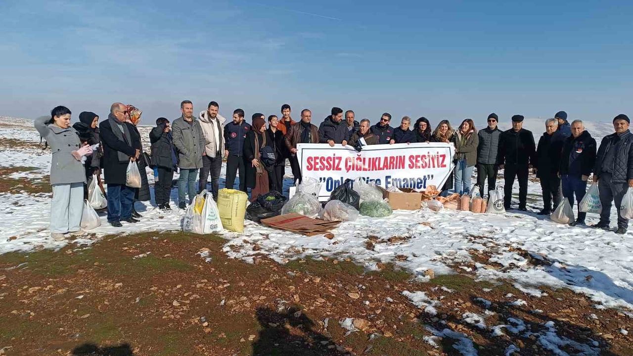 Batman'da STK'lar Batı Raman'da Yaban Hayvanları İçin Yem Bıraktı