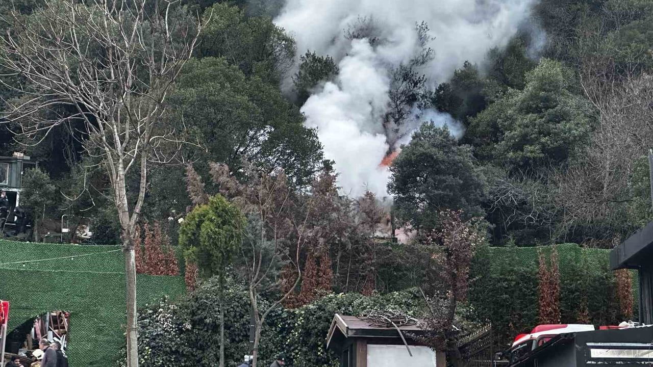 Beşiktaş Kuruçeşme'de Restoran Müştemilatında Korkutan Yangın
