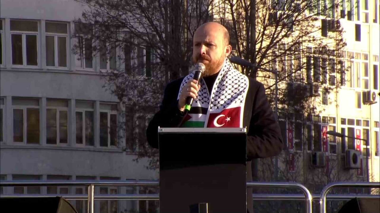 Bilal Erdoğan: "Biz sinmeyeceğiz, susmayacağız, Filistin’i unutmayacağız" — Galata Köprüsü