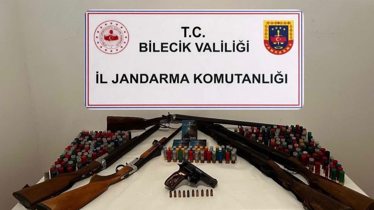 Bilecik Söğüt'te Operasyon: Çok Sayıda Silah ve Fişek Ele Geçirildi