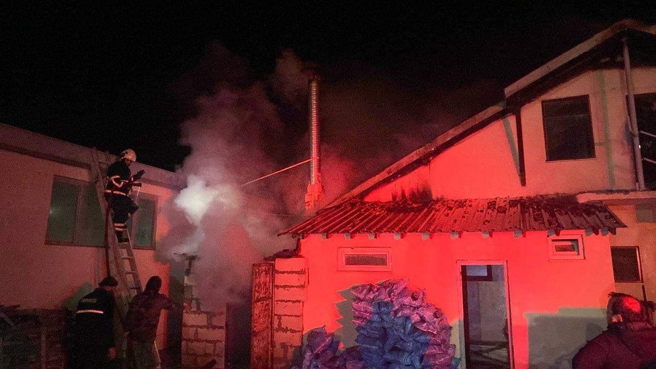 Bilecik'te Mermer Fabrikasında Yangın Söndürüldü